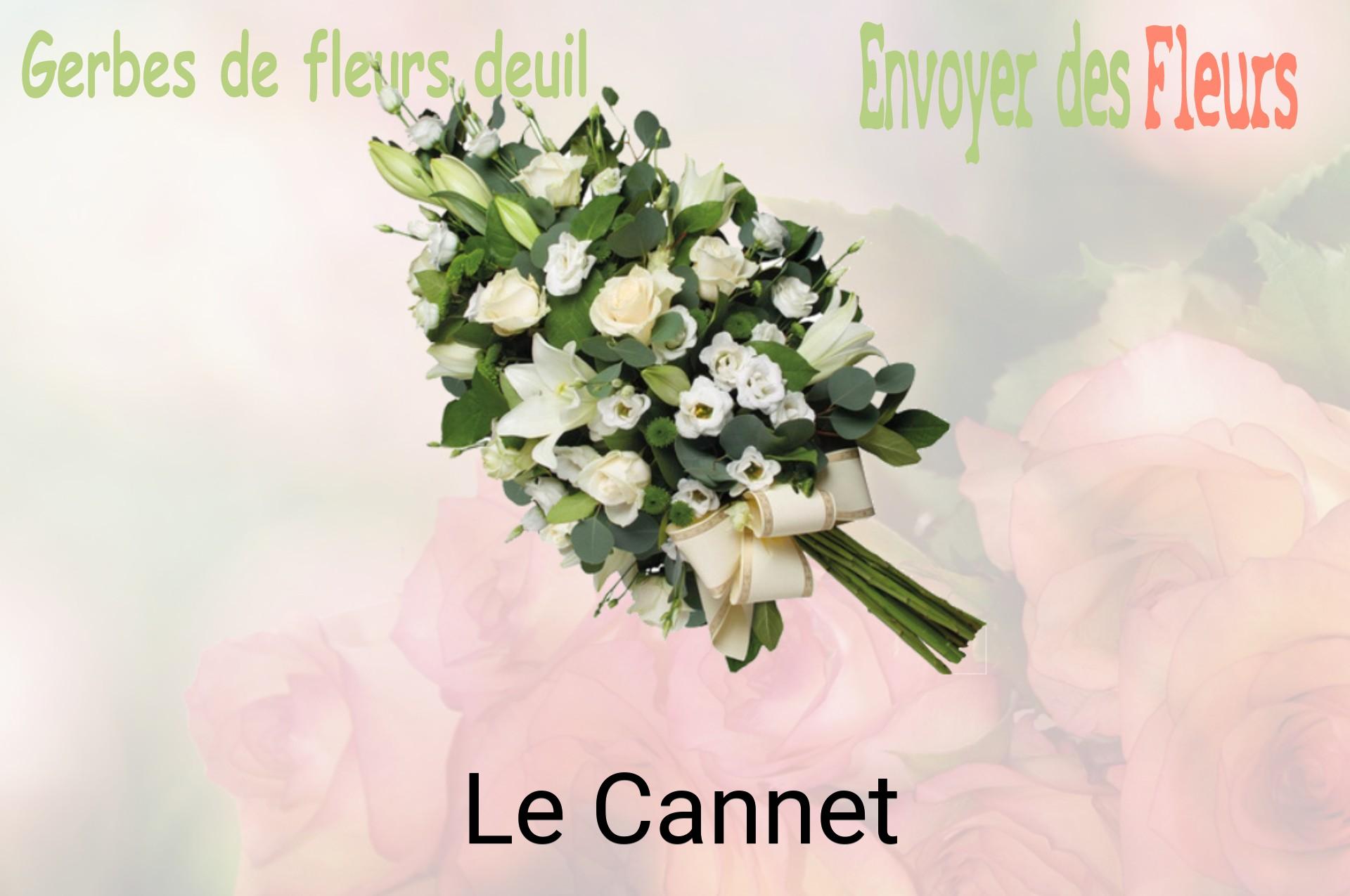 Gerbe de fleurs de deuil livrée à Le Cannet
